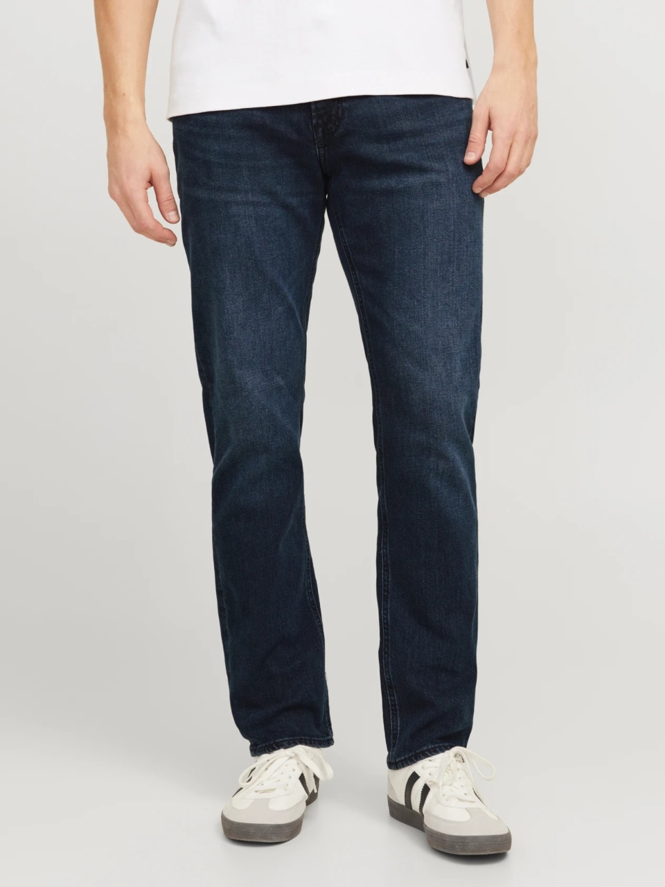 Jack & Jones Blugi barbati CLARK, cu talie medie si croiala Regular fit, Bleumarin inchis (SELECTATI MARIMEA: 33, SELECTATI LUNGIMEA: 34)