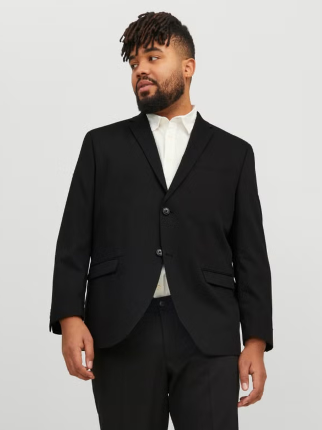 Jack & Jones Plus Sacou barbati, JPRFRANCO, cu croiala Regular Fit, Negru (SELECTATI MARIMEA: 72)