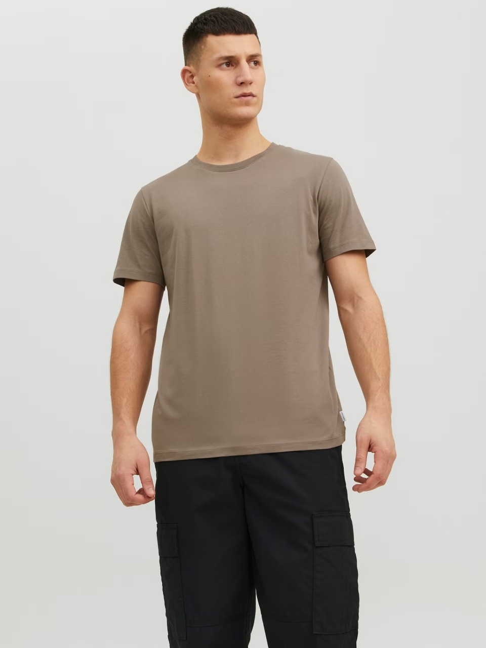 Jack & Jones Tricou basic barbati, Noos, Regular fit, Maro (SELECTATI MARIMEA: S)