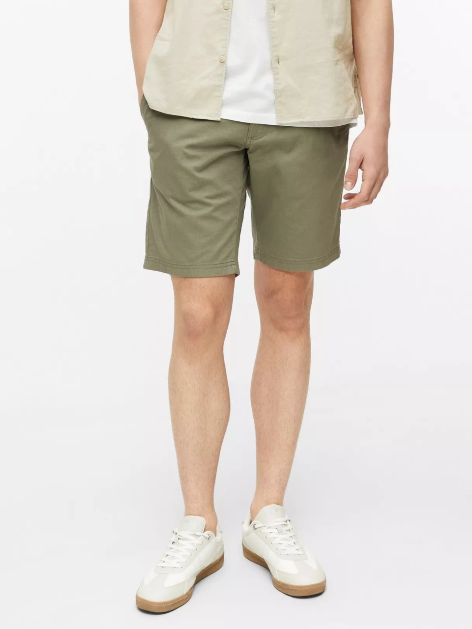 s.Oliver Pantaloni scurti barbati cu talie medie, Regular fit, Phoenix, Olive (SELECTATI MARIMEA: 36)