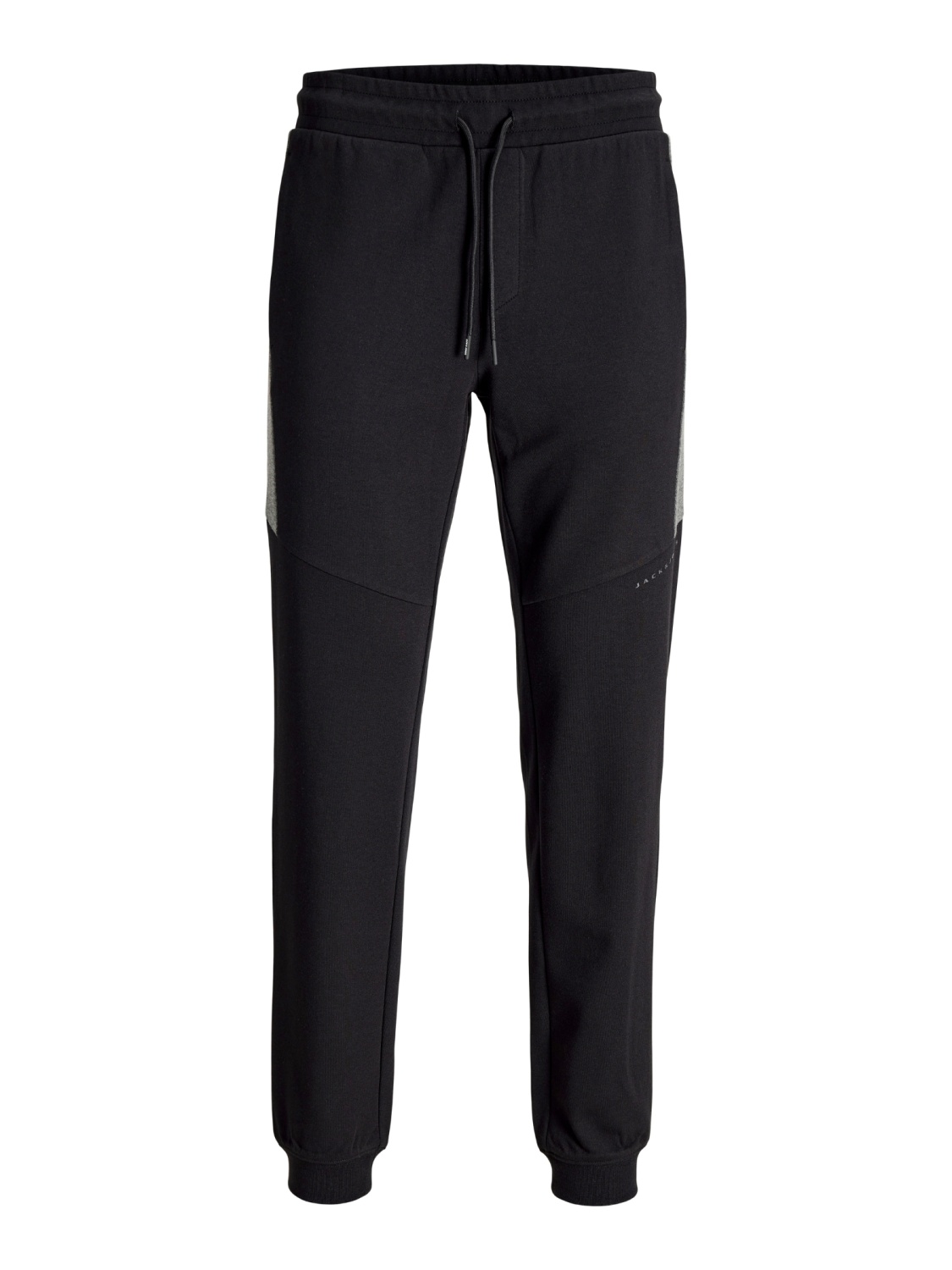 Jack & Jones Plus Pantaloni de trening barbati big sizes, Regular Fit, cu talie medie, JPSTGORDON, Negru (SELECTATI MARIMEA: 44)