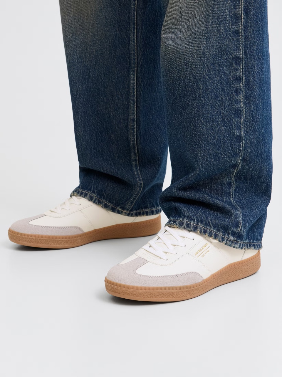 Jack & Jones Sneakers barbati, JFWREECHER, Alb (SELECTATI MARIMEA: 45)