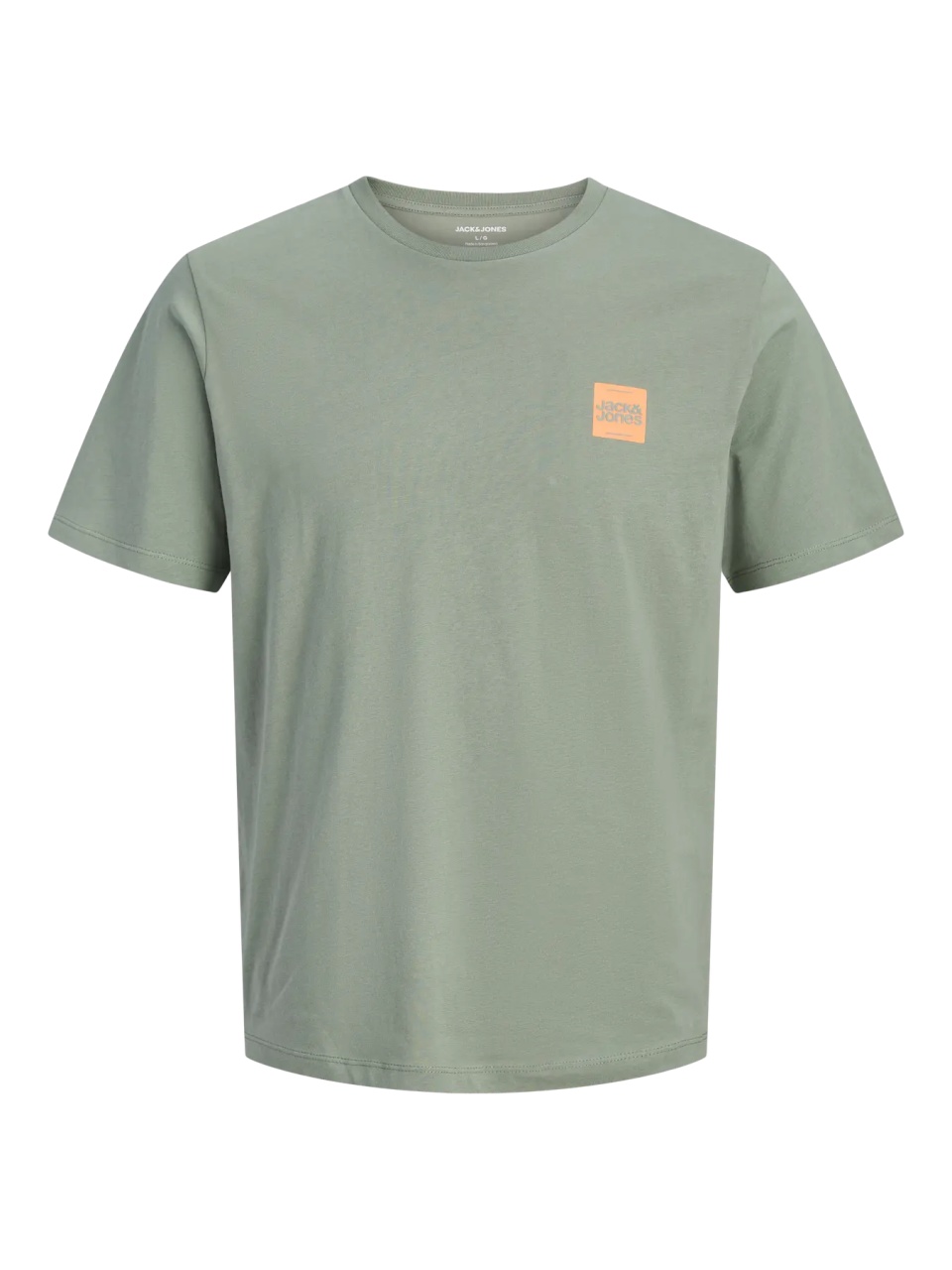 Jack & Jones, Tricou barbati cu guler rotund, JWHBRANDY, Olive (SELECTATI MARIMEA: M)