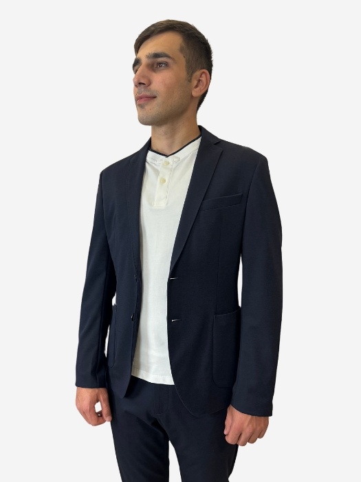 Sacou barbati cu croiala Slim fit Joog Suit bleumarin inchis (SELECTATI MARIMEA: 56)