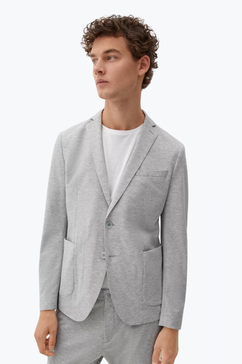 Sacou barbati cu croiala Slim fit Joog Suit gri deschis (SELECTATI MARIMEA: 52)
