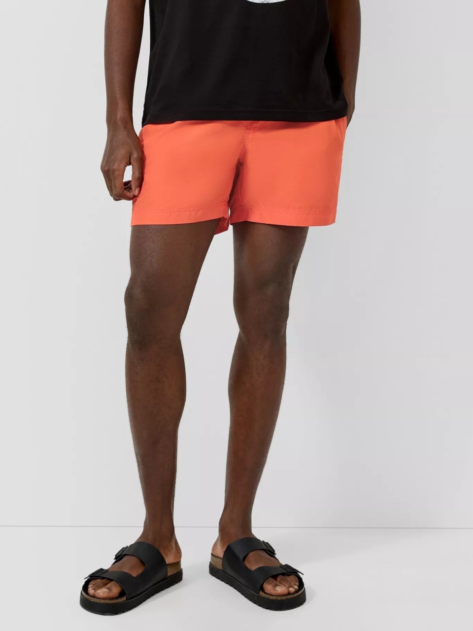 Q/S by s.Oliver Pantaloni scurti barbati pentru inot cu croiala Regular fit, Portocaliu (SELECTATI MARIMEA: 2XL)
