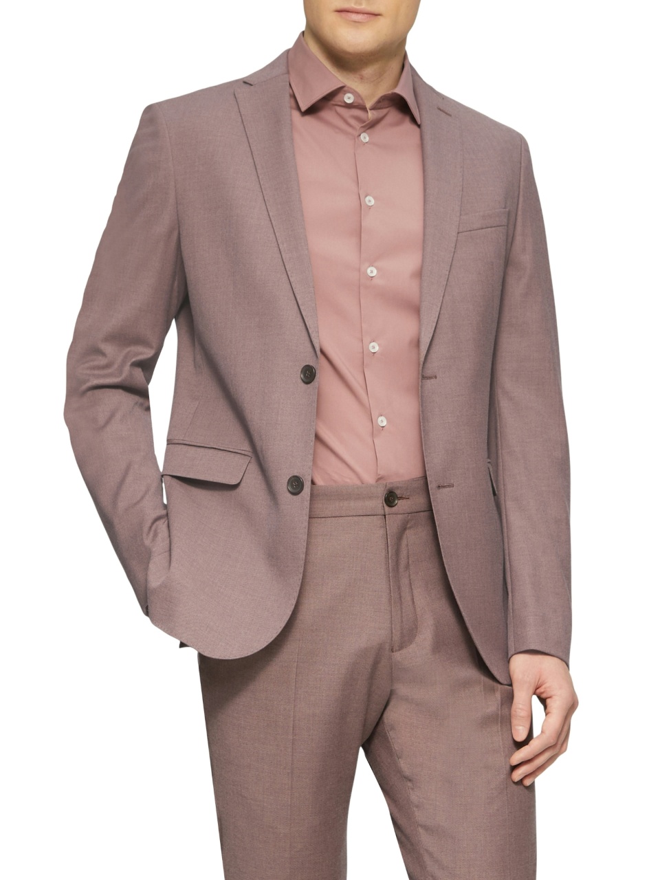s.Oliver BLACK LABEL Sacou elegant barbati, croiala Slim fit, Liliac inchis (SELECTATI MARIMEA: 44)