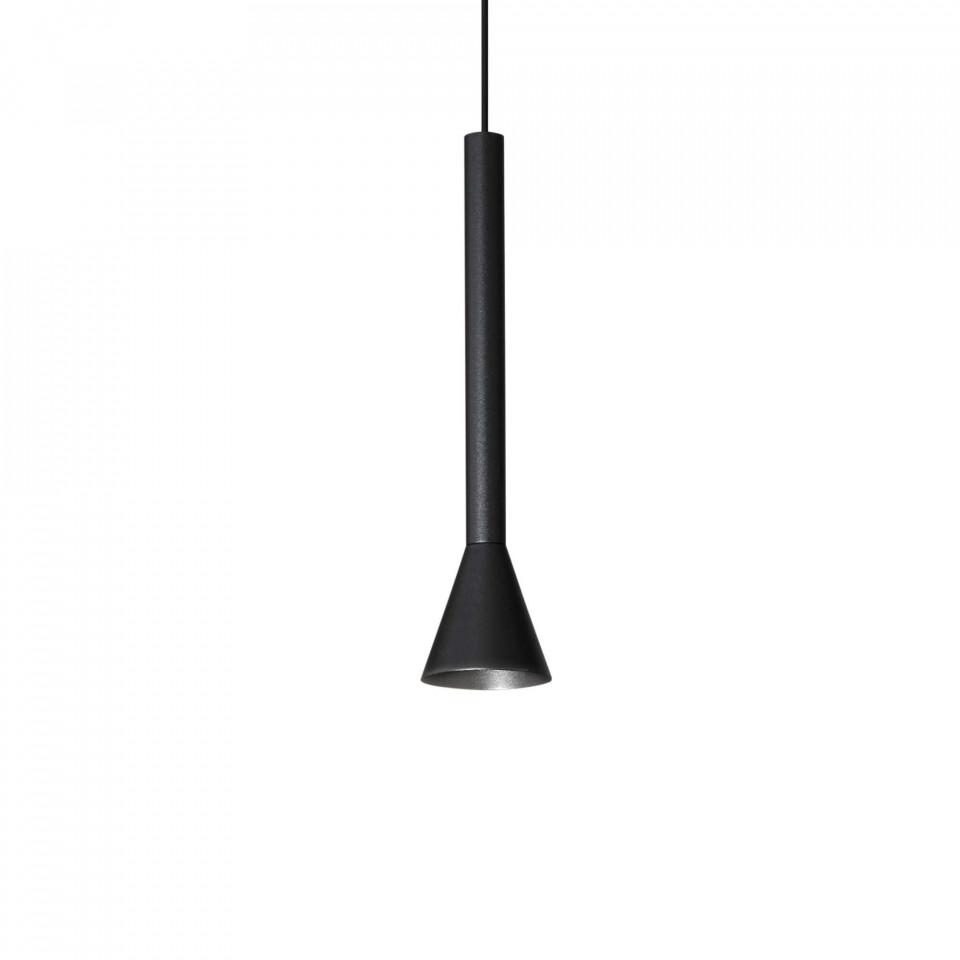 Pendul LED DIESIS SP, metal, negru, 7W, 660 lm, lumina calda (3000K), 279770, Ideal Lux Ideal Lux imagine noua 2022
