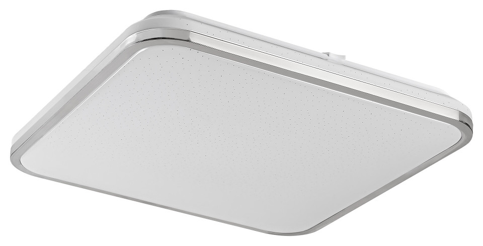 Plafoniera Linden LED, metal, crom, alb, cu telecomanda, 5800 lm, temperatura de culoare ajustabila (3000-6500K), 3479, Rabalux