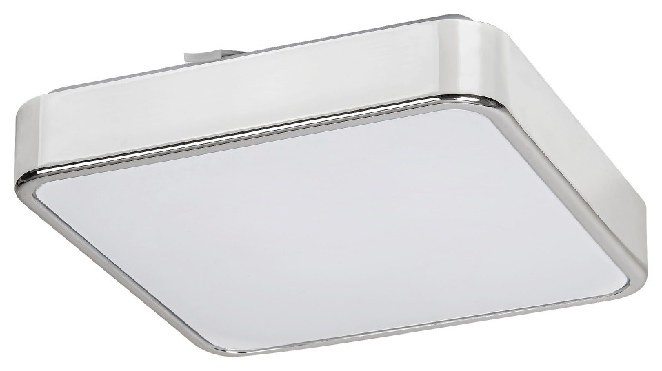 Plafoniera Wolimir LED, metal, alb, crom, cu telecomanda, 1800 lm, temperatura de culoare ajustabila (3000-6000K), 2982, Rabalux