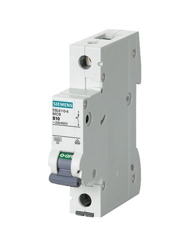 Siguranta automata 1P, 10A, curba de declansare C, capacitate de rupere 6kA, Siemens