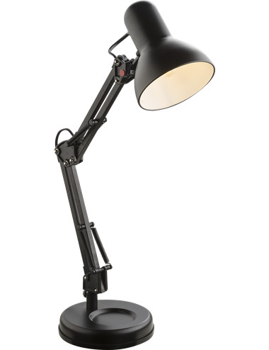 Lampa de birou metalica neagra, 1 bec, dulie E27, Globo 24880