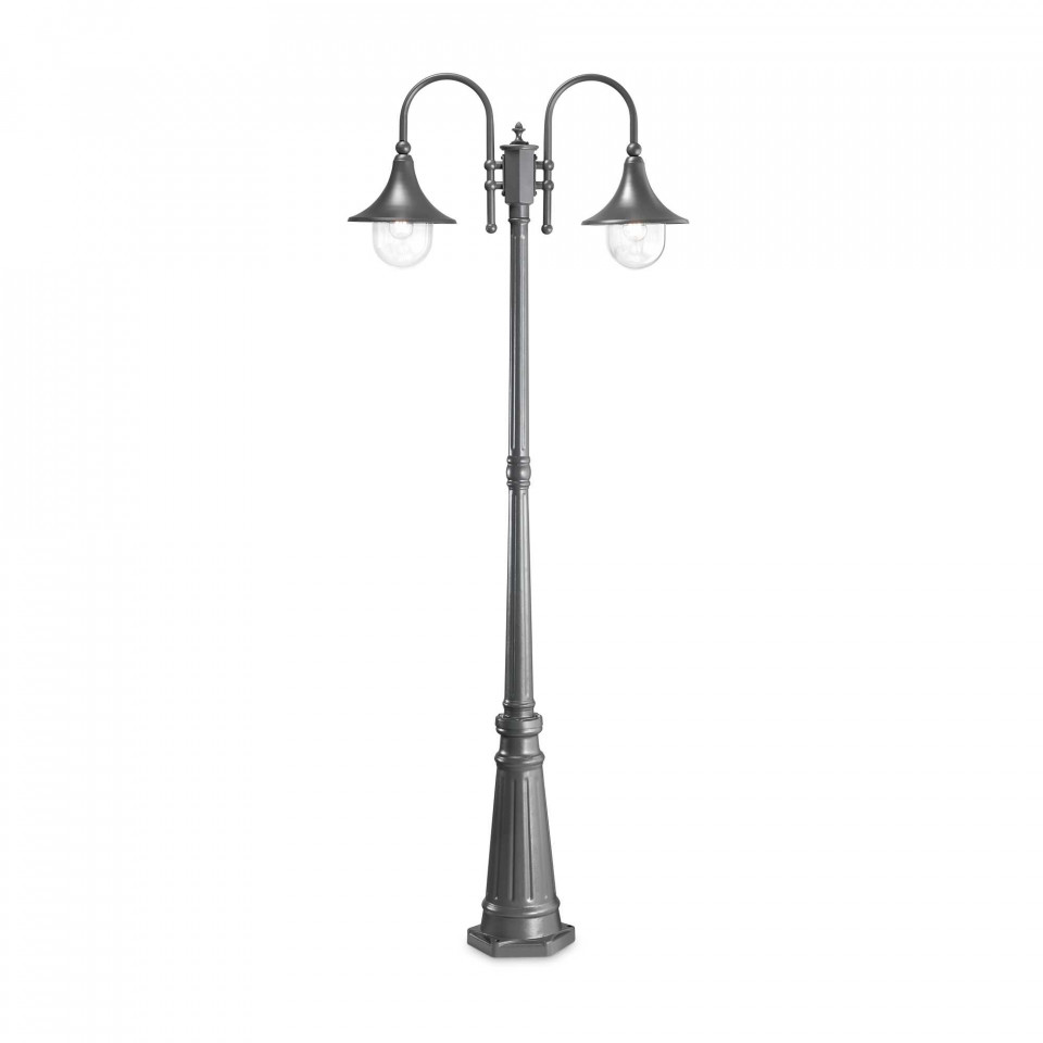 Lampa de exterior CIMA PT2, antracit, 2 becuri, dulie E27, 246833, Ideal Lux