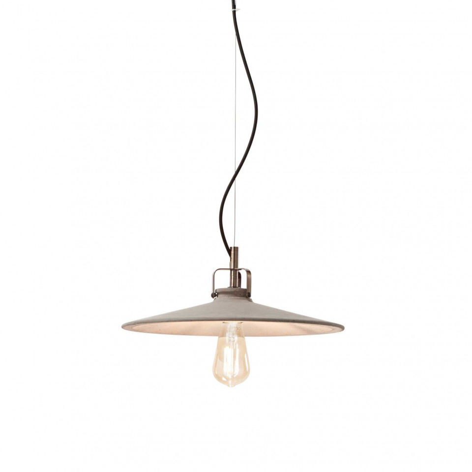 Pendul BROOKLYN SP1 D25, metal, gri, 1 bec, dulie E27, 153438, Ideal Lux