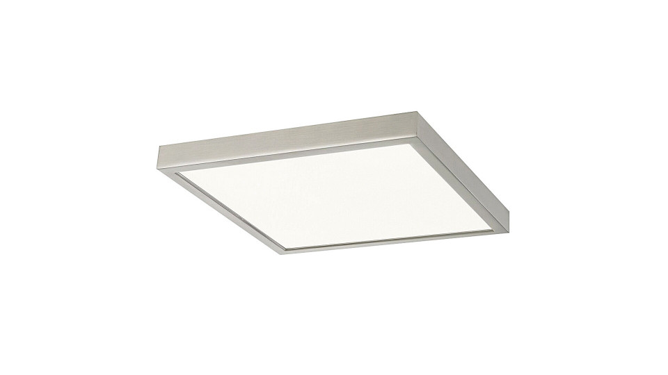 Plafoniera Lois LED, patrat, metal, crom satin, 2500 lm, lumina calda (3000K), 2670, Rabalux