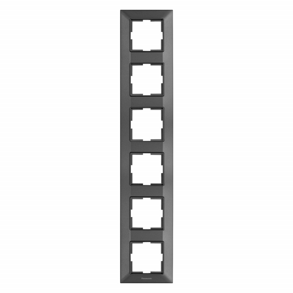 Rama 6 module verticala IP20, Grafit, Panasonic Arkedia Slim