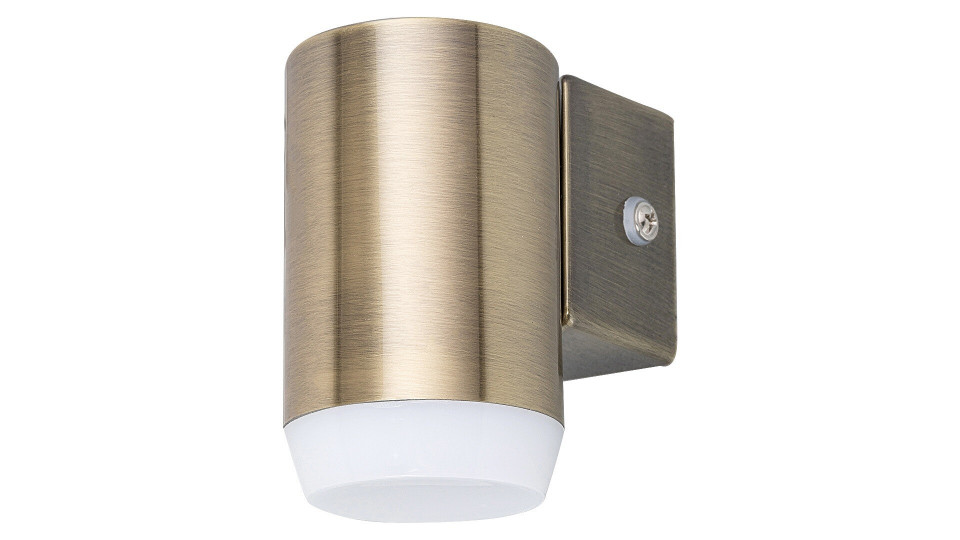 Aplica de exterior Catania LED, metal, sticla, crom satin, 350 lm, lumina calda (3000K), 8937, Rabalux