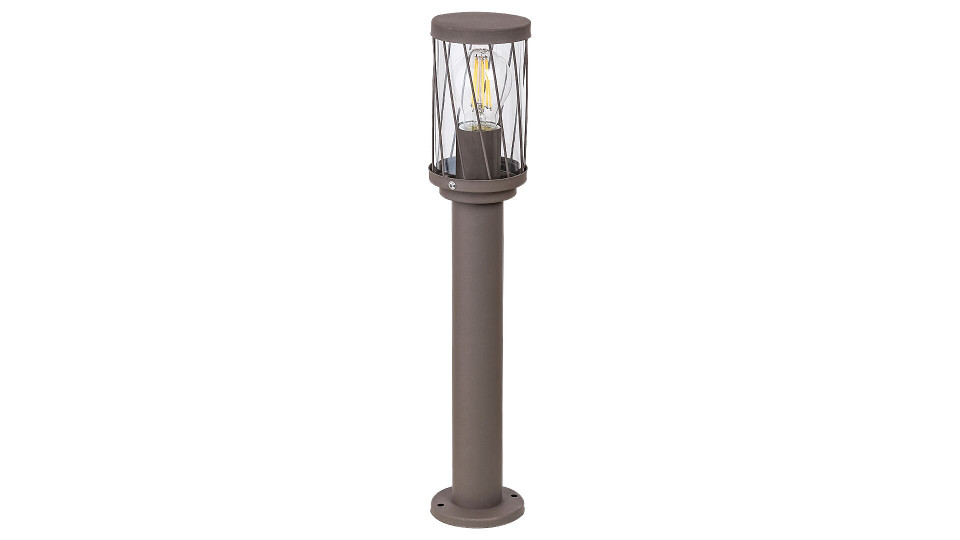 Lampa de exterior Budapest, metal, maro, 1 bec, dulie E27, 8889, Rabalux