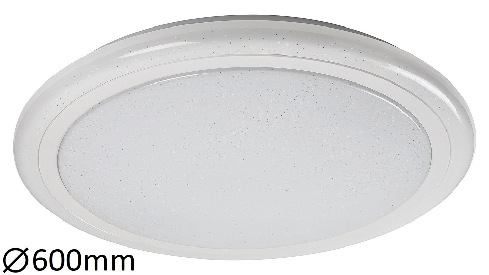 Plafoniera Leonie LED, metal, alb, cu telecomanda, 3400 lm, temperatura de culoare variabila (3000-6500K), 1511, Rabalux Rabalux imagine noua 2022