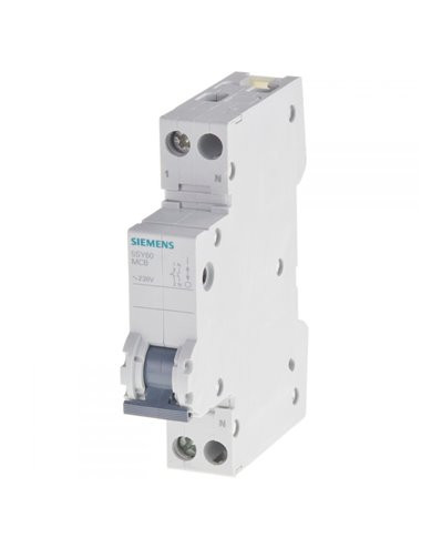 Siguranta automata P+N, 16A, curba de declansare C, capacitate de rupere 6kA, Siemens