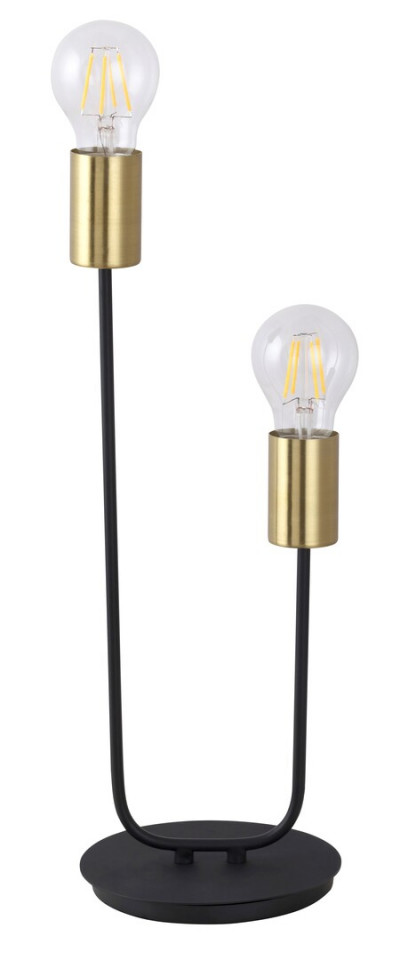 Lampa de birou Lanny, metal, negru, 2 becuri, dulie E27, 4560, Rabalux Rabalux imagine noua 2022