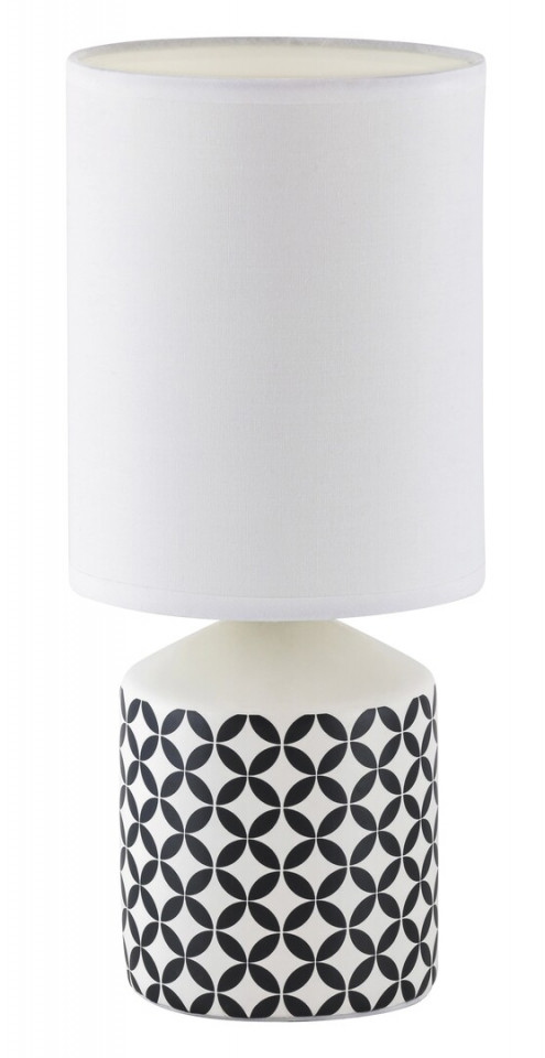 Lampa de birou Sophie, ceramica, textil, alb, 1 bec, dulie E14, 4398, Rabalux Rabalux imagine noua 2022