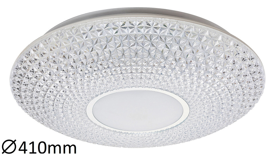 Plafoniera Aspen LED, metal, aluminiu slefuit, 3476 lm, temperatura de culoare variabila (3000-6500K), 1518, Rabalux