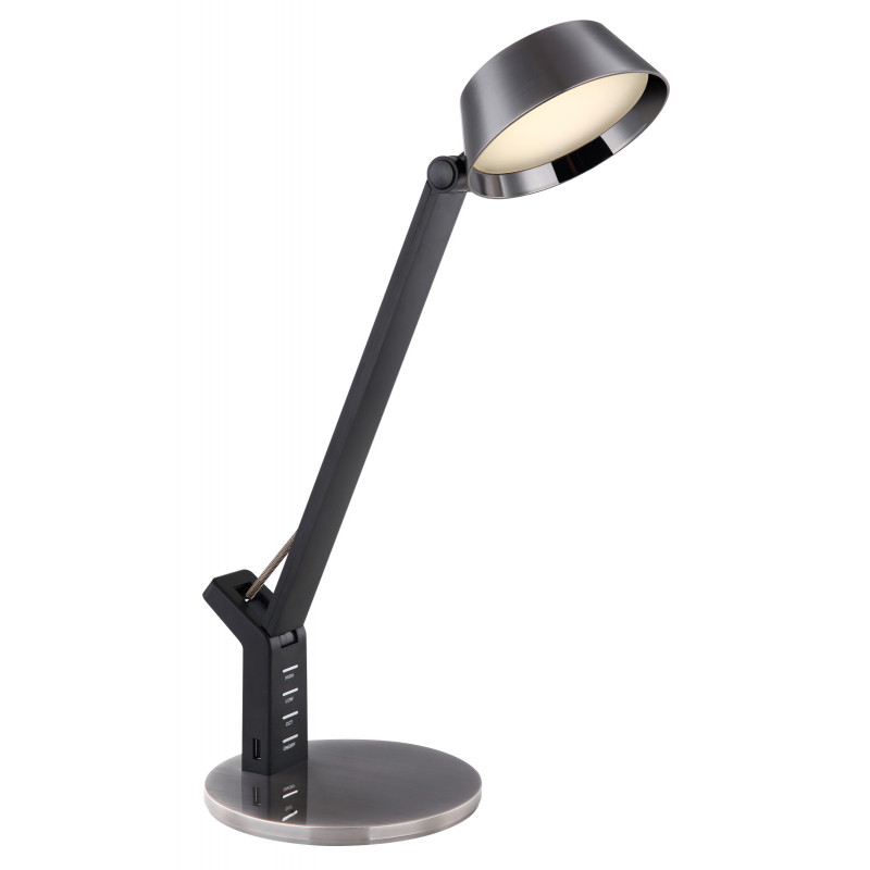 Lampa de birou LED 8W, conexiune USB, dimabila, temperatura de culoare ajustabila, negru, 58422B Globo Globo Lighting imagine noua 2022
