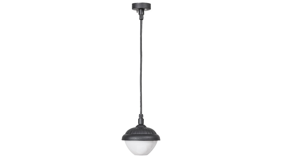 Pendul de exterior Modesto, metal, alb, negru, 1 bec, dulie E27, 7674, Rabalux