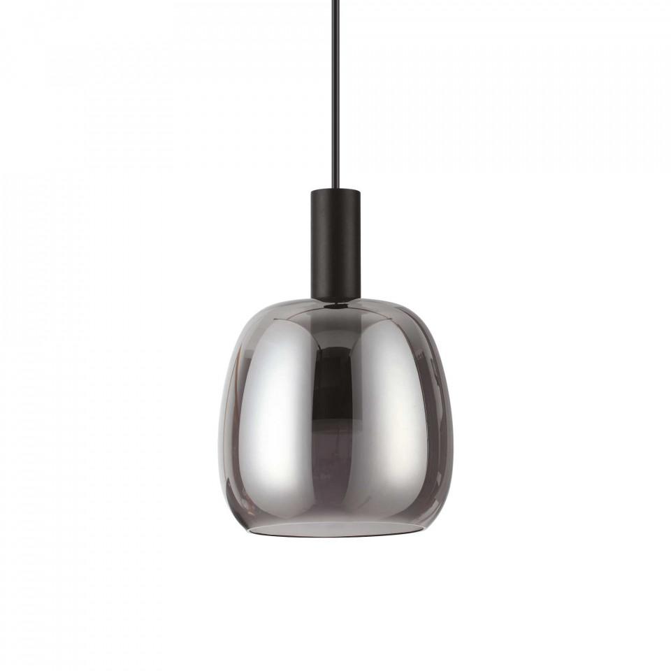 Pendul LED COCO-1 SP, sticla, negru, 7W, 660 lm, lumina calda (3000K), 275581, Ideal Lux