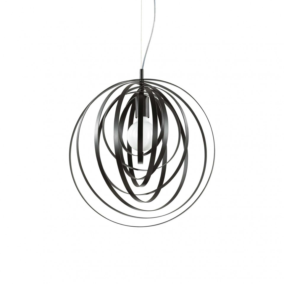 Pendul DISCO SP1, metal, negru, 1 bec, dulie E27, 114262, Ideal Lux