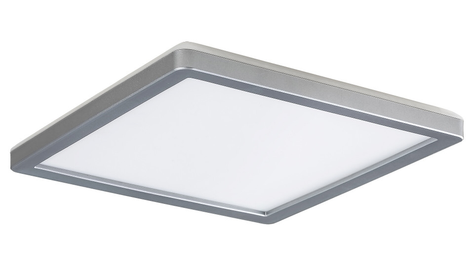 Plafoniera Lambert LED patrat, alb, argintiu, 1500 lm, lumina neutra (4000K), 3359, Rabalux