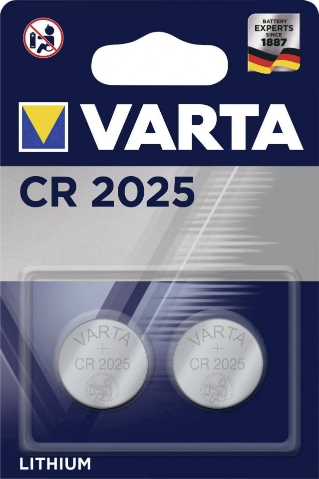 Set 2 baterii CR2025, Varta savelectro imagine noua 2022