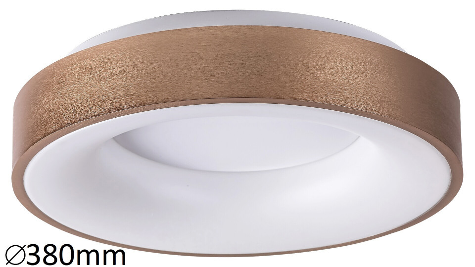 Plafoniera Carmella LED, metal, alb, auriu, rotund, 1950 lm, lumina neutra (4000K), 5052, Rabalux