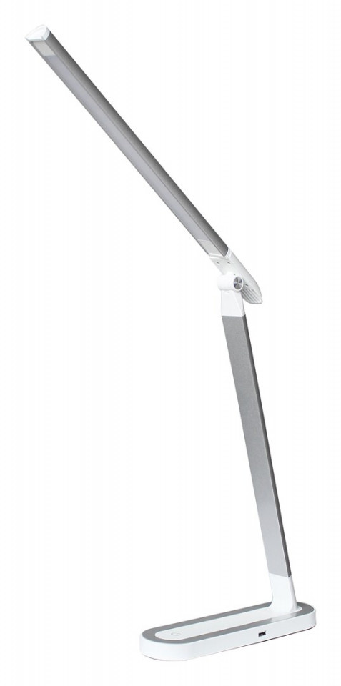 Lampa de birou LED Misha, port USB, 7W(35W), 400lm lumina neutra(4000k) dimabila, alb-argintiu, Rabalux Rabalux imagine noua 2022