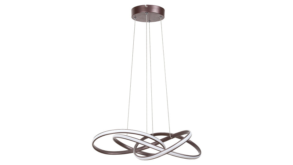 Pendul Ambrosio LED, metal, maro, 2700 lm, lumina calda (3000K), 5692, Rabalux Rabalux imagine noua 2022