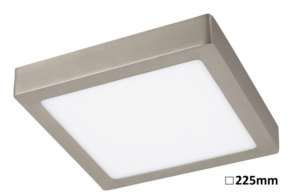 Plafoniera Lois LED, patrat, metal, crom satin, 1400 lm, lumina neutra (3000K), 2668, Rabalux