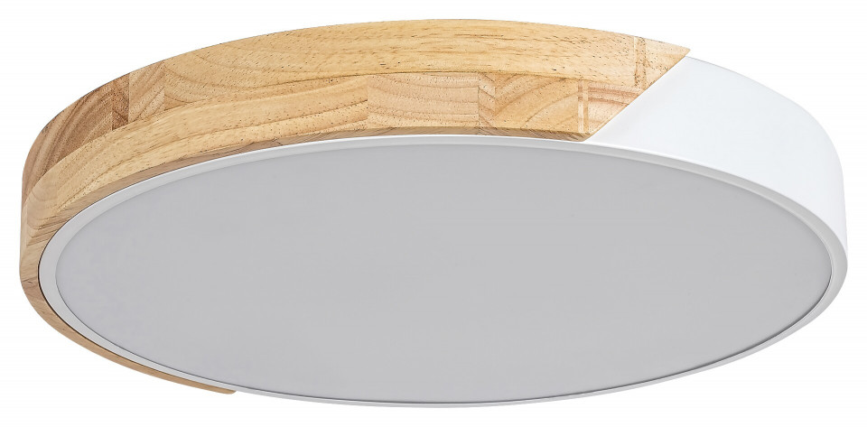 Plafoniera Maple LED, metal, lemn, alb mat, 1760 lm, lumina calda (3000K), 3527, Rabalux