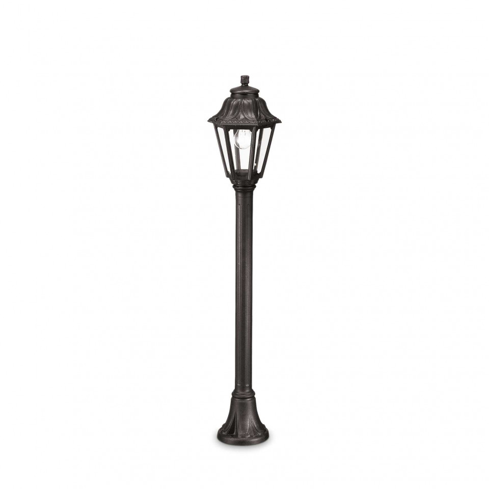Lampadar de exterior ANNA PT1, negru, 1 bec, dulie E27, 101514, Ideal Lux