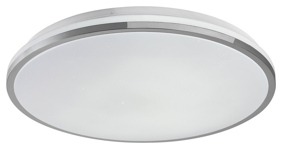 Plafoniera Linden LED, metal, crom, alb, cu telecomanda, 4500 lm, temperatura de culoare ajustabila (3000-6500K), 3478, Rabalux