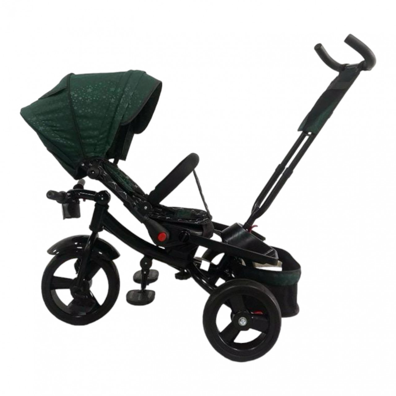 scaun auto bebe cu pozitie de somn Tricicleta pliabila cu scaun reversibil si pozitie de somn, verde, TMR-48-verde