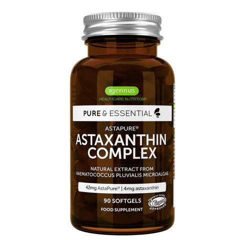 Pure & Essential Astaxanthin Complex, 90cps, Igennus Healthcare Nutrition