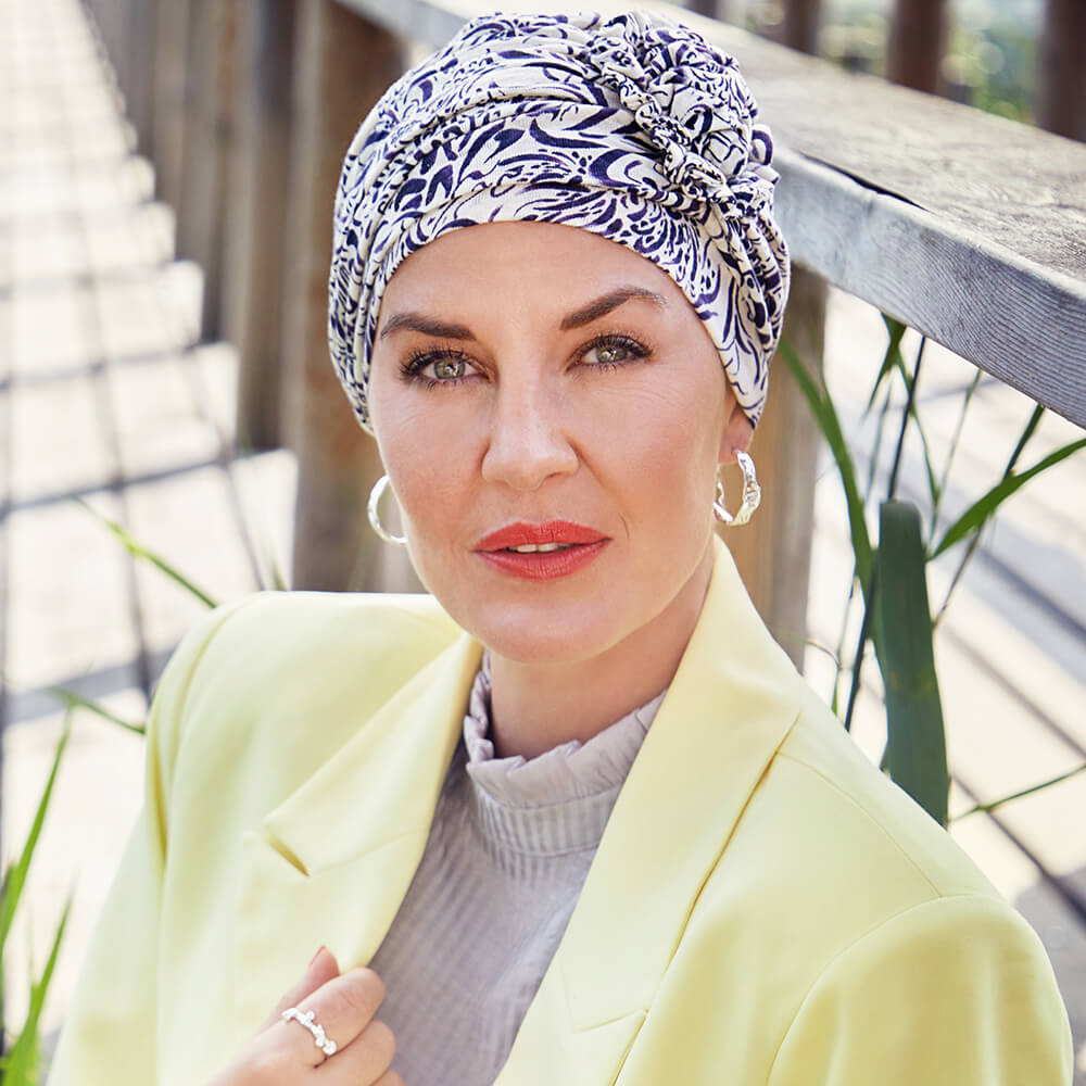 Lotus turban, Lavender Illusions, Panza de in