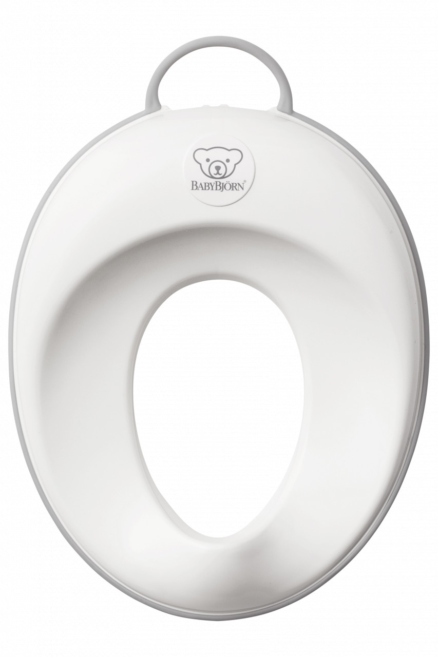 BabyBjorn - Reductor pentru toaleta Toilet Training Seat, White/Grey