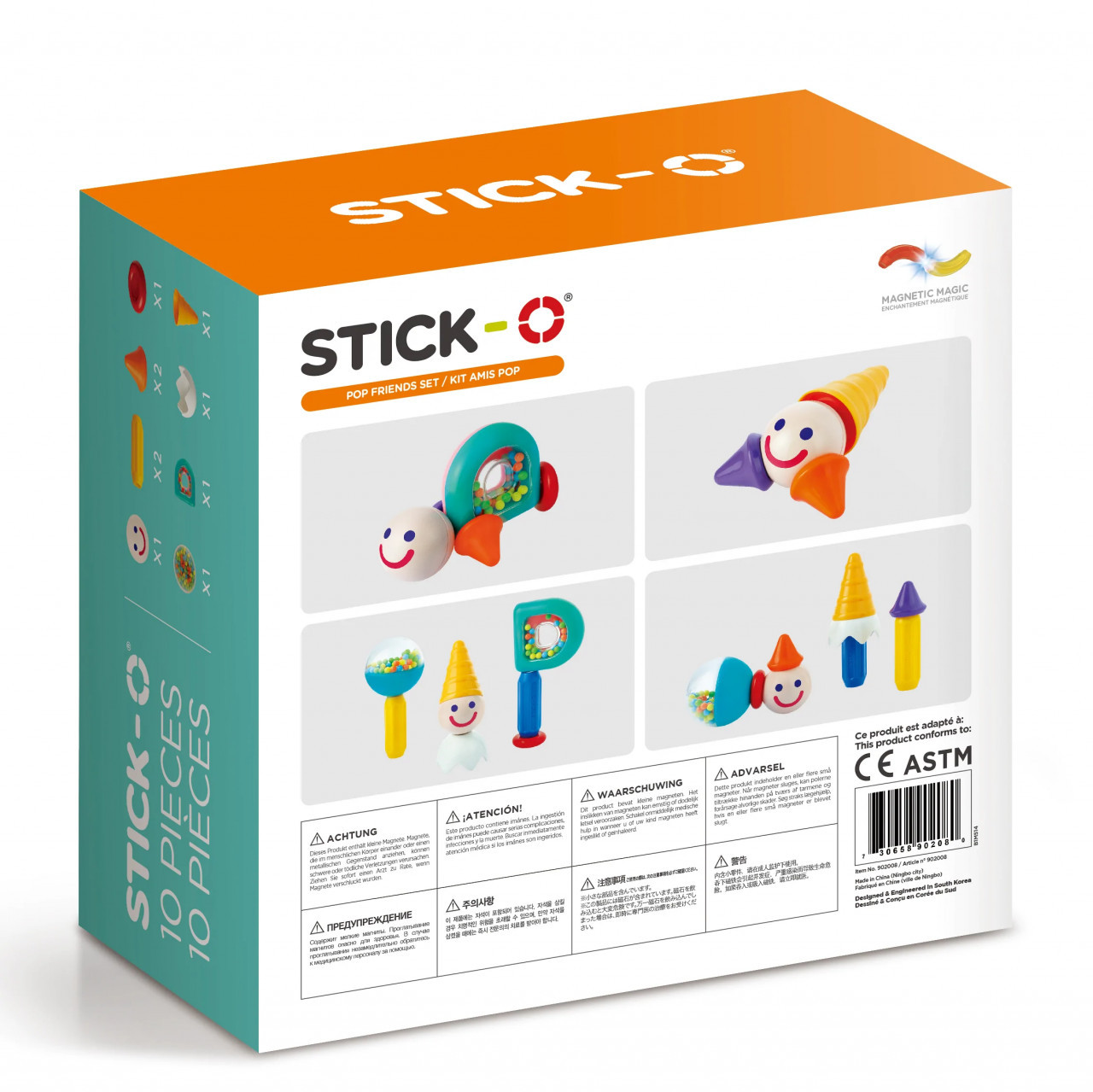 Joc cu magneti Stick-O, Prieteni pop