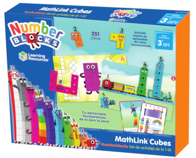 MathLink®Cubes Numberblocks in romana - Set de activitati de la 1 - 10