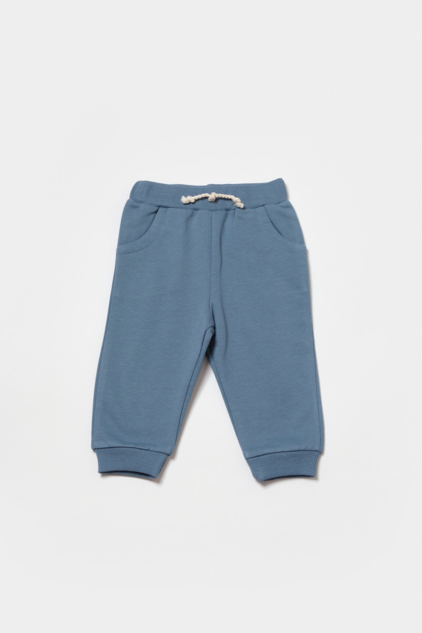 Set hanorac si pantaloni, Two thread, 100%bumbac organic - Indigo, BabyCosy