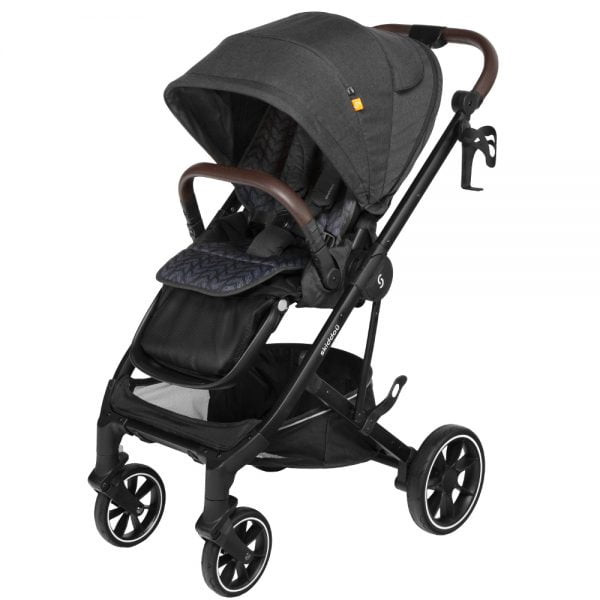 Carucior 2 in 1 Skiddou Moss Onyx, Negru