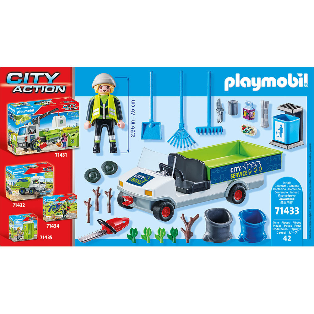 Playmobil - Maturator De Strazi Cu Vehicul