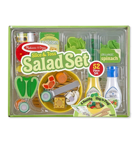 Set de joaca din lemn Salate delicioase Melissa and Doug